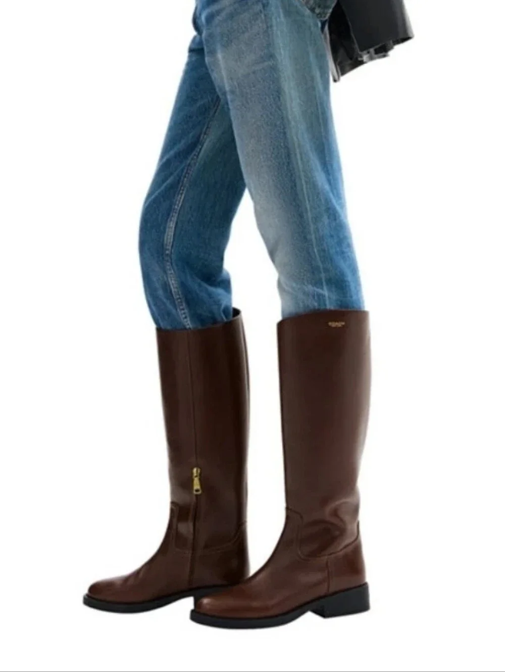 COACH Women's Tall Riding Boots in Dark Brown SIZE 6  EUR 37